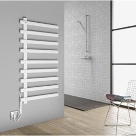 Radiateur de serviette électrique ELCOR 480x920x50 mm, 128 W, blanc mat