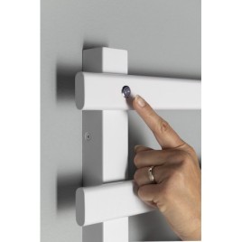 Radiateur de serviette électrique ELCOR 480x920x50 mm, 128 W, blanc mat