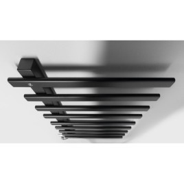 Radiateur de serviette électrique ELCOR 480x920x50 mm, 128 W, noir mat