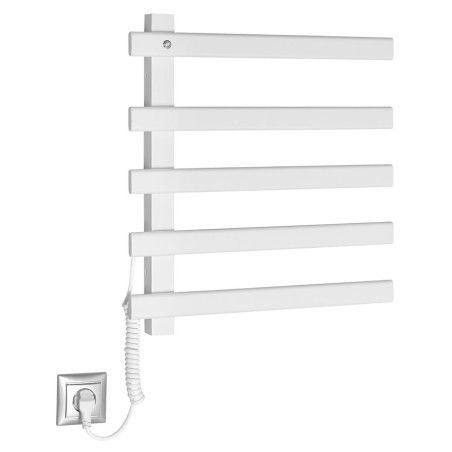 Radiateur sèche-serviettes électrique ELCOR 480x520x50 mm, 63 W, blanc mat