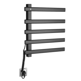 Radiateur de serviette électrique ELCOR 480x520x50 mm, 63 W, noir mat