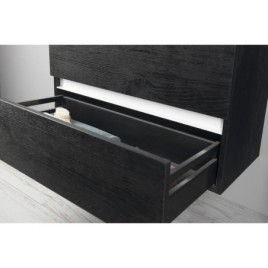 ODETTA Vanity Unité 82x50x43,5cm, chêne noir