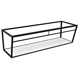 ARUBA Bracket avec plateau 188,4x40x49 cm, noir mat