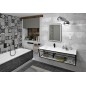 ARUBA Bracket avec plateau 238,4x40x49 cm, noir mat