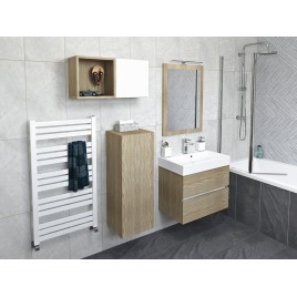 ESPACE Unité de stockage 35x94x22cm, 1x porte, gauche/droite/blanc brillant