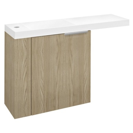 Meuble sous vasque LATUS VI 50x50x22 cm, gauche, orme Bardini