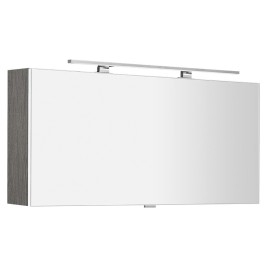 CLOE miroir armoire incl. Lumière LED, 120x50x18cm, chêne argenté