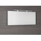 CLOE miroir armoire incl. Lumière LED, 120x50x18cm, chêne argenté