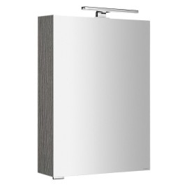 MIRRÓ miroir armoire incl. Lumière LED, 50x70x16cm, gauche/droite, chêne argenté
