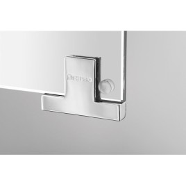 MIRRÓ miroir armoire incl. Lumière LED, 90x70x16cm, chêne argenté