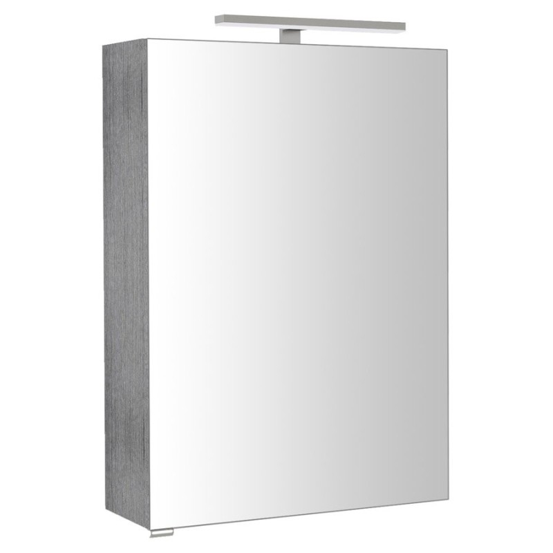 RIWA miroir armoire incl. Lumière LED, 50x70x17cm, chêne argenté