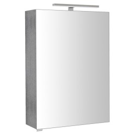 RIWA miroir armoire incl. Lumière LED, 50x70x17cm, chêne argenté