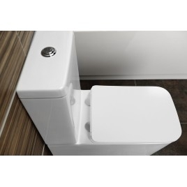 PORTO RIMLESS Fermer Toilettes couple, blanc