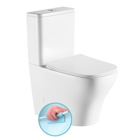 BELLO RIMLESS Fermer Toilettes couple, blanc