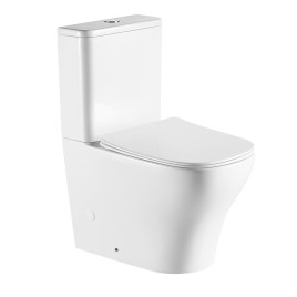 BELLO RIMLESS Fermer Toilettes couple, blanc