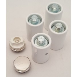 Jeu de supports de radiateur BONDI, blanc