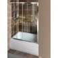 DEEP Porte de douche 1600x1650mm, verre clair