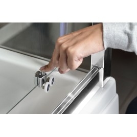DEEP Porte de douche 1600x1650mm, verre clair