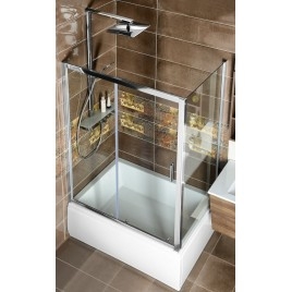DEEP Porte de douche 1600x1650mm, verre clair
