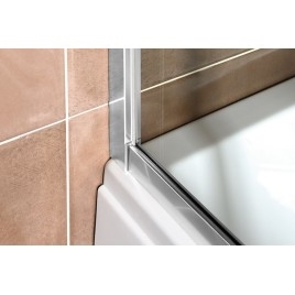 DEEP Porte de douche 1600x1650mm, verre clair