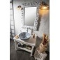 Table vasque CIMBURA 80x50x75cm, blanc vieilli