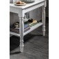 Table vasque CIMBURA 80x50x75cm, blanc vieilli