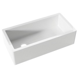 Évier céramique ESSEX 91x45,6cm, blanc