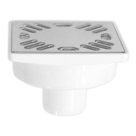 Étage horizontal 103x103, DN40, acier inoxydable poli