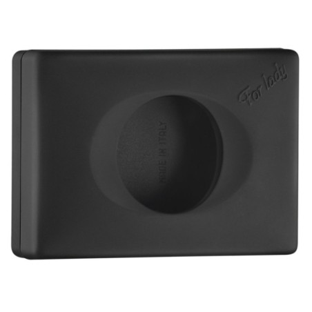 Distributeur de sacs sanitaires COLORED, 13,5x9,5x3,2cm, ABS, mat noir