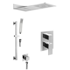 LATUS douche cachée avec levier, 3 prises, chrome