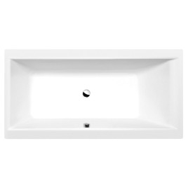 CLEO Bain rectangulaire 150x75x48cm, Matelas blanc