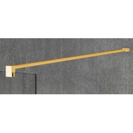 VARIO GOLD Panneau en verre de douche de 1 pièce, verre libre, 1100 mm