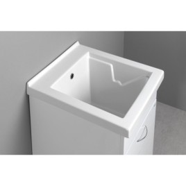 Céramique Utilitaire Couvercle avec Cabinet 45x50 cm, Trap inclus