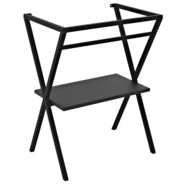 FERRO pedestal sous l'évier 565x720x390mm, noir mat