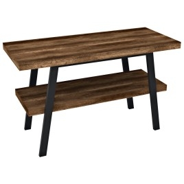 Table de lavabo TWIGA 130x72x50 cm, noir mat/oak noir