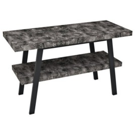 Table de lavabo TWIGA 120x72x50 cm, noir mat/pied