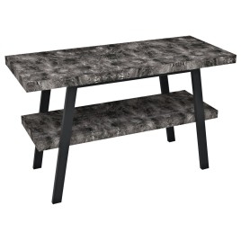 Table de lavabo TWIGA 130x72x50 cm, noir mat/pied