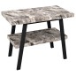 Table de lavabo TWIGA 80x72x50 cm, noir mat/grande pierre
