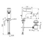 Hansa Polo - Mitigeur de lavabo avec vidage, chrome 5140229300676