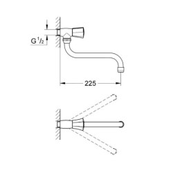 Grohe Costa - Soupape de vidage, chrome 30484001