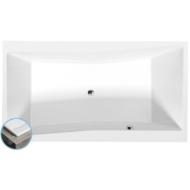 Baignoire rectangulaire QUEST SLIM 180x100x49cm, blanche