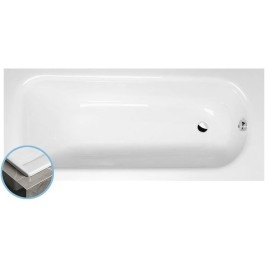 Baignoire rectangulaire LAURA SLIM 160x70x39cm, blanche