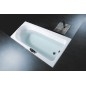 LISA SLIM Bain rectangulaire 150x70x47cm, blanc