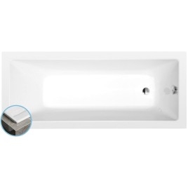 NOEMI SLIM Bain rectangulaire 170x70x39cm, blanc