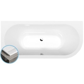 VIVA L SLIM Bain asymétrique 185x80x47cm, blanc