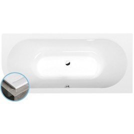 VIVA R SLIM Bain asymétrique 185x80x47cm, blanc