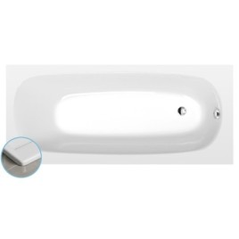 EBRO SLIM Bain rectangulaire 170x75x39cm, blanc