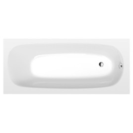 EBRO SLIM Bain rectangulaire 170x75x39cm, blanc