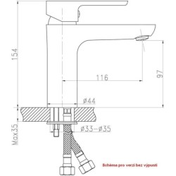 Novaservis Titania Smart - Mitigeur de lavabo avec vidage, chrome 98001,0