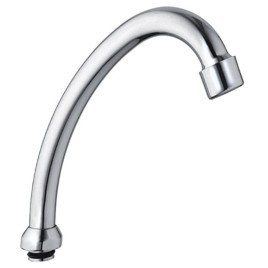 Tap spout, 135mm, J-Shape, chrome